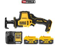 DeWalt DCS369 18V XR Brushless Reciprocating Saw With 2x 5Ah Batteries & Charger