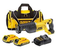 Dewalt Dcs380D2 18V Xr Reciprocating Sabre Saw Li-Ion + 2 X 2.0Ah Charger + Bag