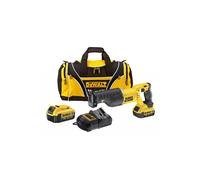 Dewalt DCS380M2 18v XR Reciprocating Sabre Saw + 2 x 4.0ah Battery Charger + Bag