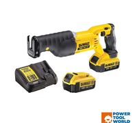 DeWalt DCS380M2-GB 18v XR Cordless Reciprocating Saw Inc 2x 4.0Ah Batts
