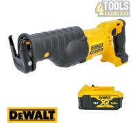 DeWalt DCS380N 18V XR Reciprocating Saw Sabre Saw With 1 x DCB184 5.0Ah Battery