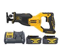 DeWalt DCS382 18V Brushless Reciprocating Saw With 2 x 4Ah Batteries & Charger