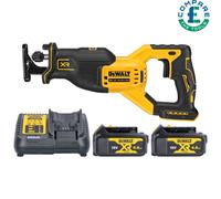 DeWalt DCS382 18V Brushless Reciprocating Saw With 2 x 4Ah Batteries & Charger