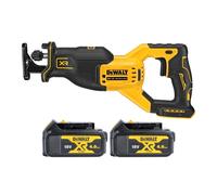 DeWalt DCS382 18V XR Brushless Reciprocating Saw With 2 x 4.0Ah Batteries