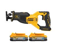 Dewalt Dcs382 18V Xr Cordless Brushless Reciprocating Saw With 2 X 1.7Ah Powerstack Batteries