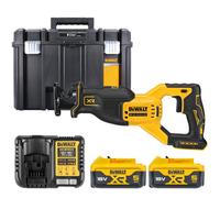Dewalt Dcs382 18V Xr Cordless Brushless Reciprocating Saw With 2 X 5Ah Batteries, Charger & Tstak Vi Case Without Inlay