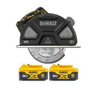 Dewalt Dcs383 18V Xr 184mm Cordless Brushless Metal Cutting Circular Saw With 2X 5Ah Batteries
