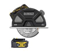 Dewalt Dcs383N 18V Xr 184mm Cordless Brushless Metal Cutting Circular Saw With 1 X 4Ah Battery