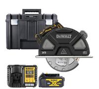 Dewalt Dcs383N 18V Xr 184mm Cordless Brushless Metal Cutting Circular Saw With 1 X 4Ah Battery, Charger & Tstak Vi Case