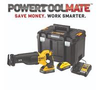 Dewalt DCS386H2T 18v XR Brushless Reciprocating Saw Kit - 2 x 5.0ah Batteries