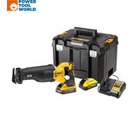 DEWALT DCS386 18v XR Cordless Brushless FLEXVOLT High Power Reciprocating Saw 2 x 5ah Li-ion Powerstack
