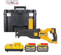DeWalt Reciprocating Saw DCS389X2 - 54V FLEXVOLT Cordless, 2×9Ah Batteries, Charger, TSTAK Case
