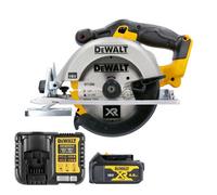 Dewalt Dcs391 18V Xr Li-Ion 165mm Circular Saw With 1 X 4Ah Batteries & Charger