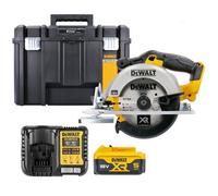 Dewalt Dcs391 18V Xr Li-Ion 165mm Circular Saw With 1 X 5Ah Battery Charger & Case Without Inaly
