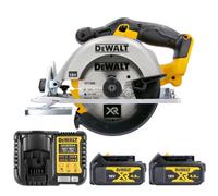 Dewalt Dcs391 18V Xr Li-Ion 165mm Circular Saw With 2 X 4Ah Batteries & Charger