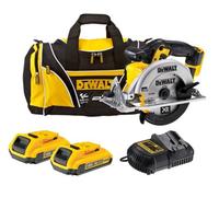 Dewalt Dcs391D2 18V Heavy Duty Xr Circular Saw + 2 X 2.0Ah, Charger + Bag