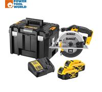 DeWalt DCS391M2 XR 165mm Circular Saw Inc 2x 4.0Ah Batteries In TSTAK VI Carr...