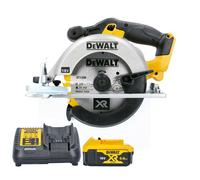 Dewalt DCS391N 18V 165mm XR Circular Saw Body With 1 x 5.0Ah Battery & Charger