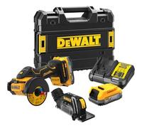 DeWalt DCS438E2T 18v XR Brushless Mini Grinder / Saw 76mm 2 x 1.7ah Li-ion Powerstack Charger Case