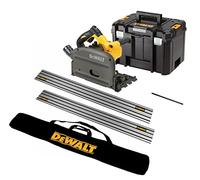 Dewalt DCS520NT 54v XR FLEXVOLT Cordless Plunge Saw - Bare Tool + 2 Guide Rails