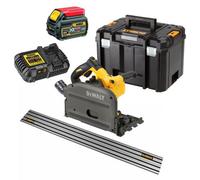 Dewalt Dcs520T1 54V Xr Flexvolt Cordless Plunge Saw 165mm -1X 6.0Ah + Guide Rail