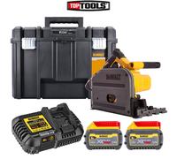 DEWALT DCS520T2-GB 54V XR Flexvolt Cordless Brushless Plunge Saw With 2 x 6.0Ah Batteries