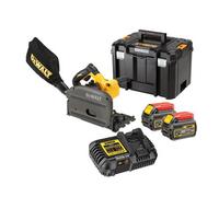 Dewalt Dcs520T2 54V Xr Flexvolt Cordless Plunge Saw 165mm - 2 X 6.0Ah Batteries