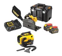 Dewalt Dcs520T2 54V Xr Flexvolt Cordless Plunge Saw 165mm - 2 X 6.0Ah + Vac