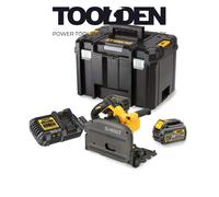 DeWALT DCS520T2 54v Flexvolt Plunge Saw 2X 6.0Ah Batt Kit & Guide Rail & Bag