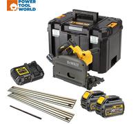 DeWalt DCS520T2R-GB 54v XR FLEXVOLT Plunge Saw inc 2x DCB546 Batts & 2x Guide...
