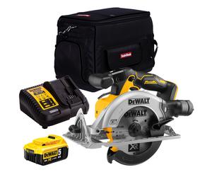 Dewalt DCS565P1 18V Brushless 165mm Circular Saw 1 x 5.0Ah Battery Charger & Bag