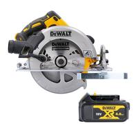 Dewalt Dcs570 18V Xr Cordless Brushless 184mm Circular Saw With 1 X 4Ah Battery