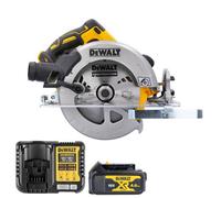 Dewalt Dcs570 18V Xr Cordless Brushless 184mm Circular Saw With 1 X 4Ah Battery & Charger