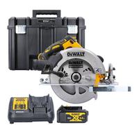 Dewalt Dcs570 18V Xr Cordless Brushless 184mm Circular Saw With 1 X 4Ah Battery, Charger & Dwst1- 71195 Case (Without Inlay)
