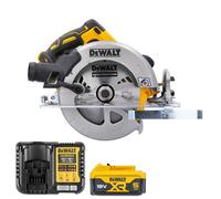 Dewalt Dcs570 18V Xr Cordless Brushless 184mm Circular Saw With 1 X 5Ah Battery & Charger