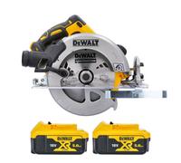 Dewalt Dcs570 18V Xr Cordless Brushless 184mm Circular Saw With 2 X 5Ah Batteries