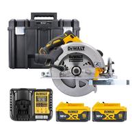 Dewalt Dcs570 18V Xr Cordless Brushless 184mm Circular Saw With 2 X 5Ah Batteries, Charger & Dwst1- 71195 Case (Without Inaly)