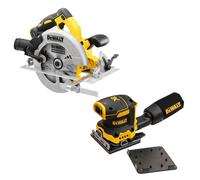 DeWalt DCS570N 18v Brushless XR 184mm Circular Saw & DCW200N Orbital Sander