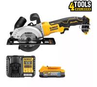 Dewalt DCS571 18V XR Brushless Circular Saw 115mm + 1 x 1.7Ah Battery & Charger