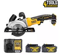Dewalt DCS571 18V XR Brushless Circular Saw 115mm + 2 x 4Ah Batteries & Charger