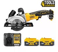 Dewalt DCS571 18V XR Brushless Circular Saw 115mm + 2 x 5Ah Batteries & Charger