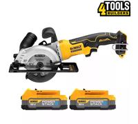 Dewalt DCS571 18V XR Brushless Circular Saw 115mm With 2 x 1.7Ah Batteries