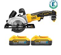 Dewalt DCS571 18V XR Brushless Circular Saw 115mm With 2 x 5Ah Batteries