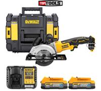 Dewalt DCS571 18V XR Brushless Circular Saw + 2 x 1.7Ah Batteries Charger & Case