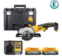 Dewalt DCS571 18V XR Brushless Circular Saw + 2 x 1.7Ah Batteries Charger & Case