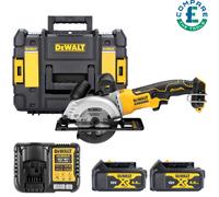 Dewalt DCS571 18V XR Brushless Circular Saw + 2 x 4Ah Batteries, Charger & Case