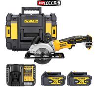Dewalt DCS571 18V XR Brushless Circular Saw + 2 x 4Ah Batteries, Charger & Case