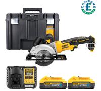 Dewalt DCS571 18V XR Brushless Circular Saw + 2 x 5Ah Batteries, Charger & Case
