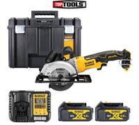 Dewalt DCS571 18V XR Brushless Circular Saw + 2x 4Ah Batteries, Charger & Case