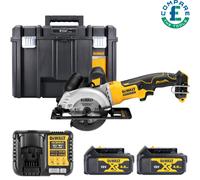 Dewalt DCS571 18V XR Brushless Circular Saw + 2x 4Ah Batteries, Charger & Case